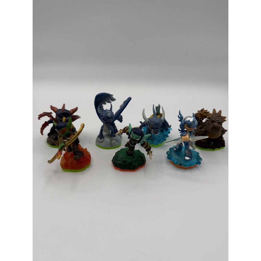 Activision Skylanders Spyro Whirlwind Zap Bash Elf Figures Lot 7 Toys Set